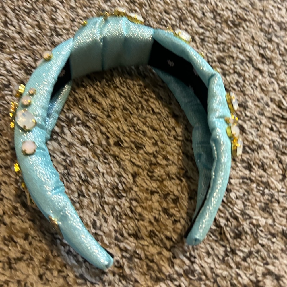 Lele Sadoughi x Wicked Bubble Blue Knotted Crystal Wand Headband - Picture 6 of 6
